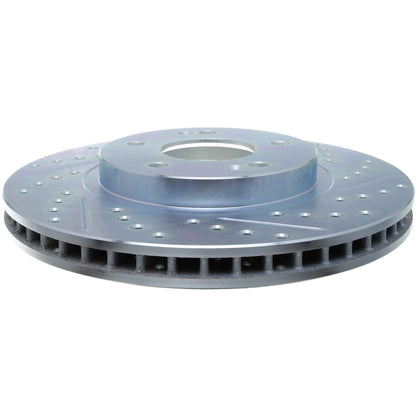 StopTech Select Sport Drilled And Slotted Brake Rotor; Front Left