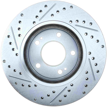 StopTech Select Sport Drilled And Slotted Brake Rotor; Front Left