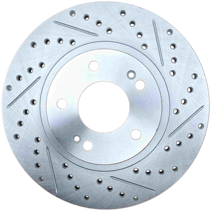 StopTech Select Sport Drilled And Slotted Brake Rotor; Front Left