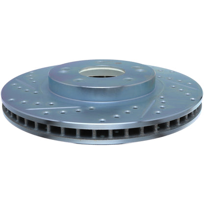 StopTech Select Sport Drilled And Slotted Brake Rotor; Front Right