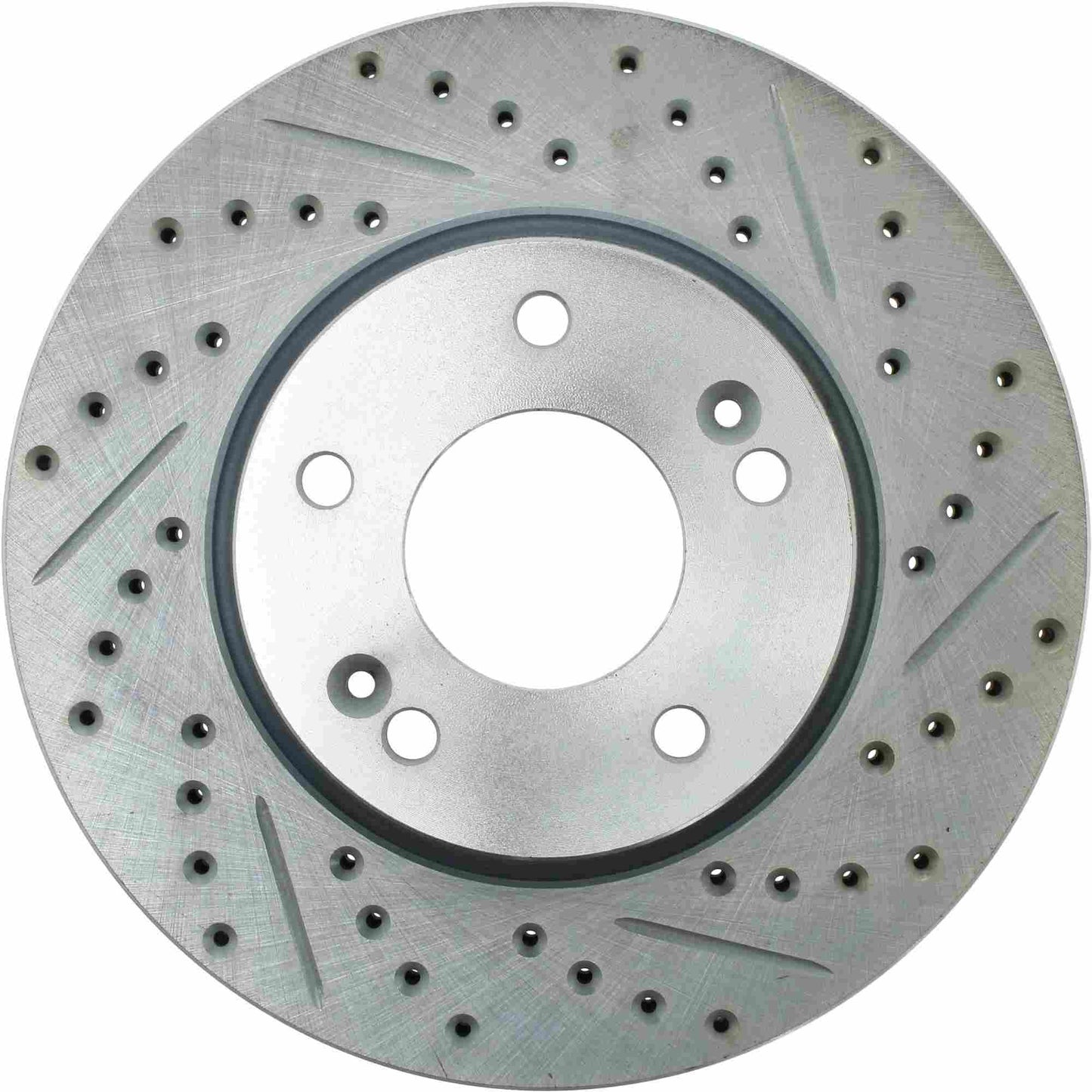 StopTech Select Sport Drilled And Slotted Brake Rotor; Front Left