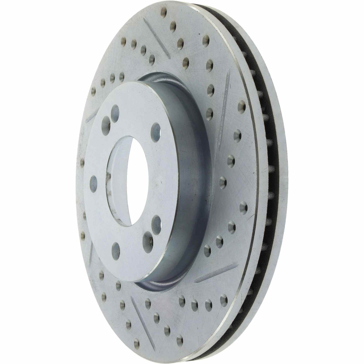StopTech Select Sport Drilled And Slotted Brake Rotor; Front Left