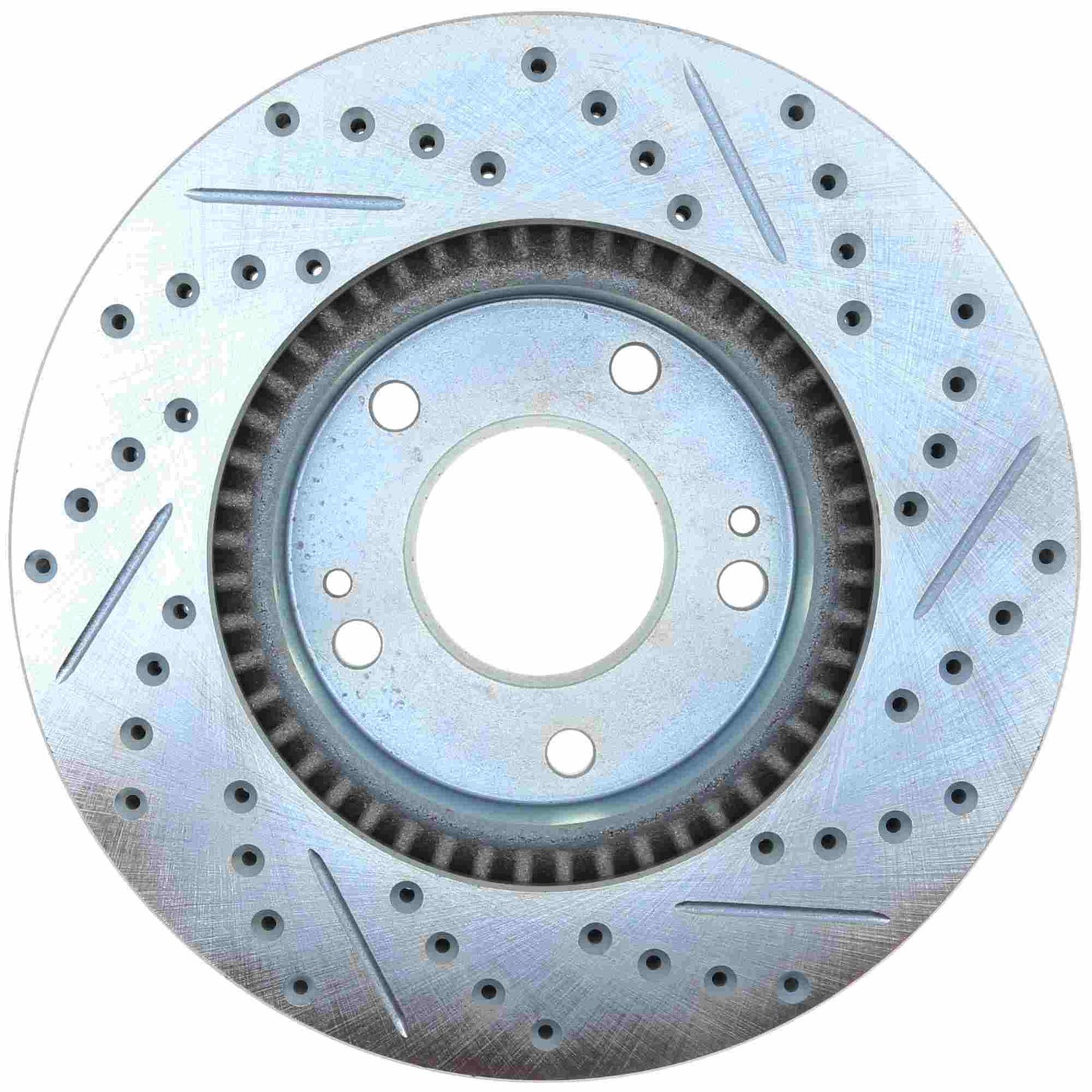 StopTech Select Sport Drilled And Slotted Brake Rotor; Front Right