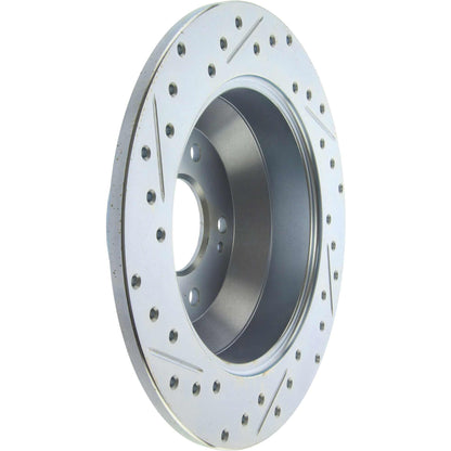 StopTech Select Sport 10-17 Hyundai Santa Fe Sport Slotted & Drilled Left Rear Brake Rotor 227.51039L