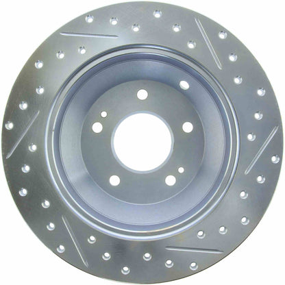 StopTech Select Sport 10-17 Hyundai Santa Fe Sport Slotted & Drilled Right Rear Brake Rotor 227.51039R