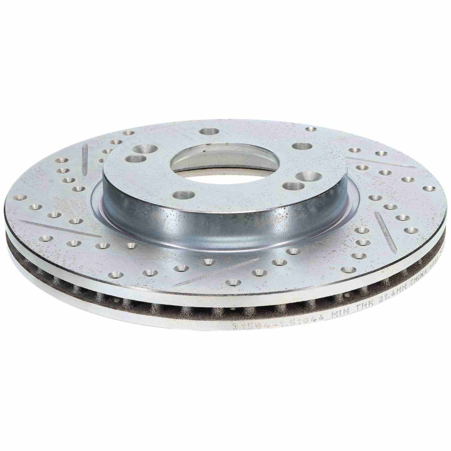 StopTech Select Sport Drilled And Slotted Brake Rotor; Front Right