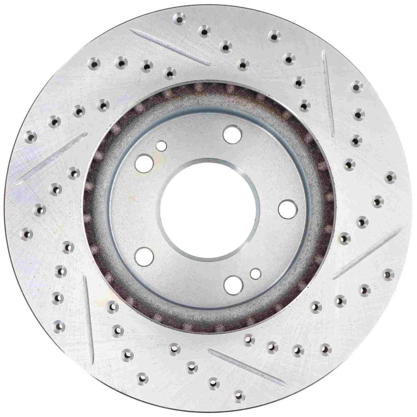 StopTech Select Sport Drilled And Slotted Brake Rotor; Front Right