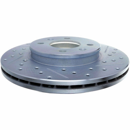 StopTech Select Sport Drilled And Slotted Brake Rotor; Front Left