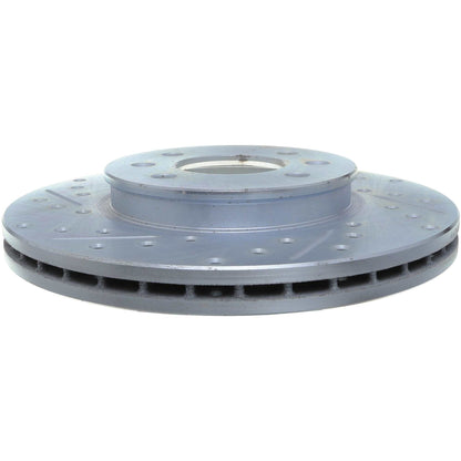 StopTech Select Sport Drilled And Slotted Brake Rotor; Front Right