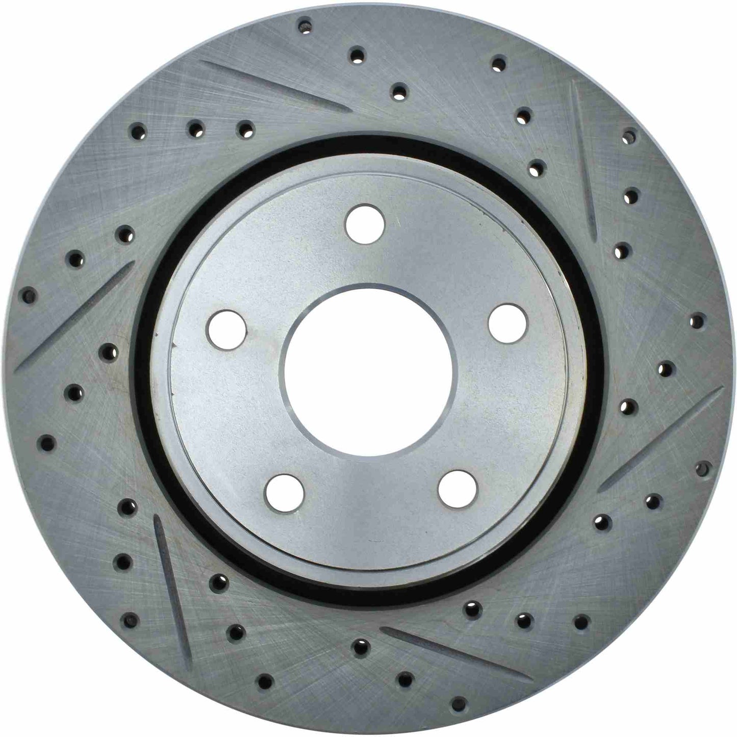 StopTech Select Sport Drilled And Slotted Brake Rotor; Front Left