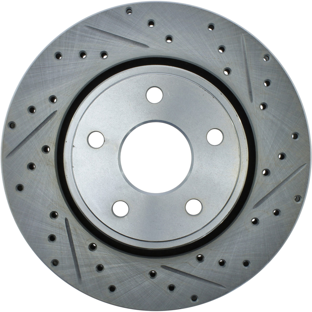 StopTech Select Sport Drilled And Slotted Brake Rotor; Front Left