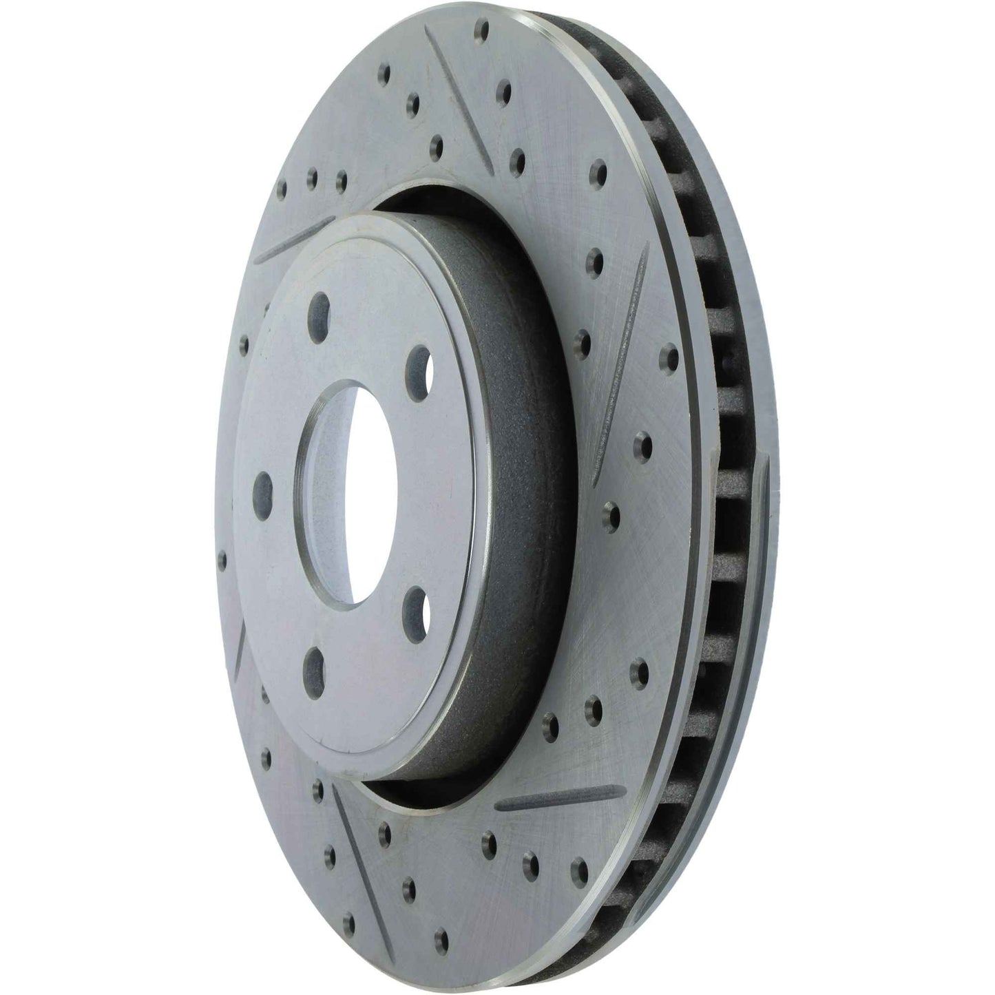 StopTech Select Sport Drilled And Slotted Brake Rotor; Front Left