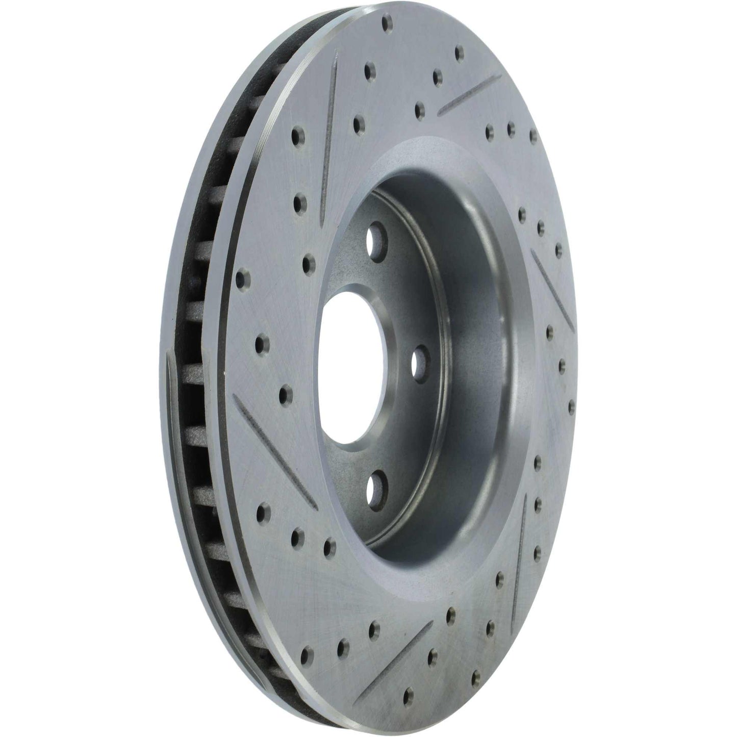 StopTech Select Sport Drilled And Slotted Brake Rotor; Front Left