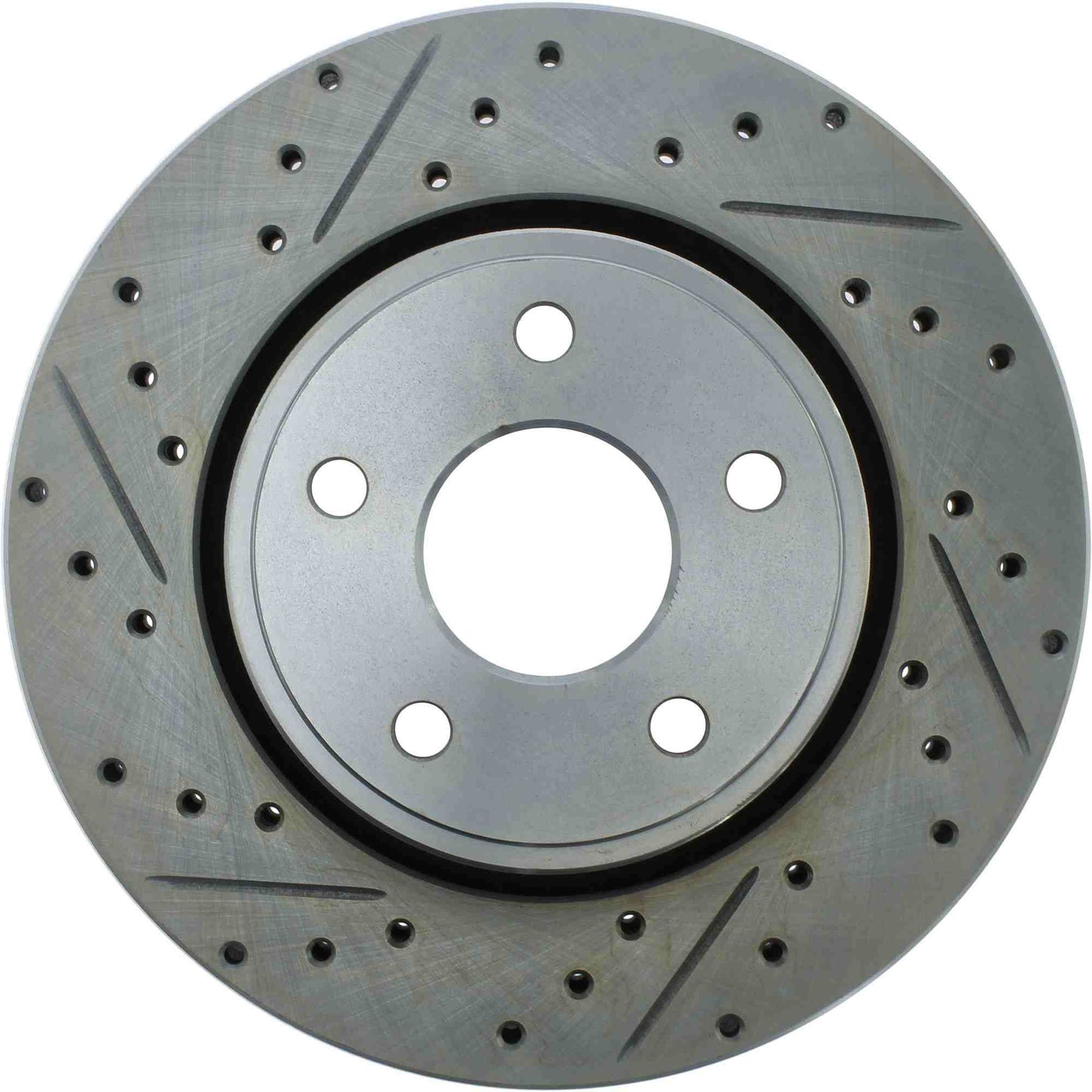 StopTech Select Sport Drilled And Slotted Brake Rotor; Front Right