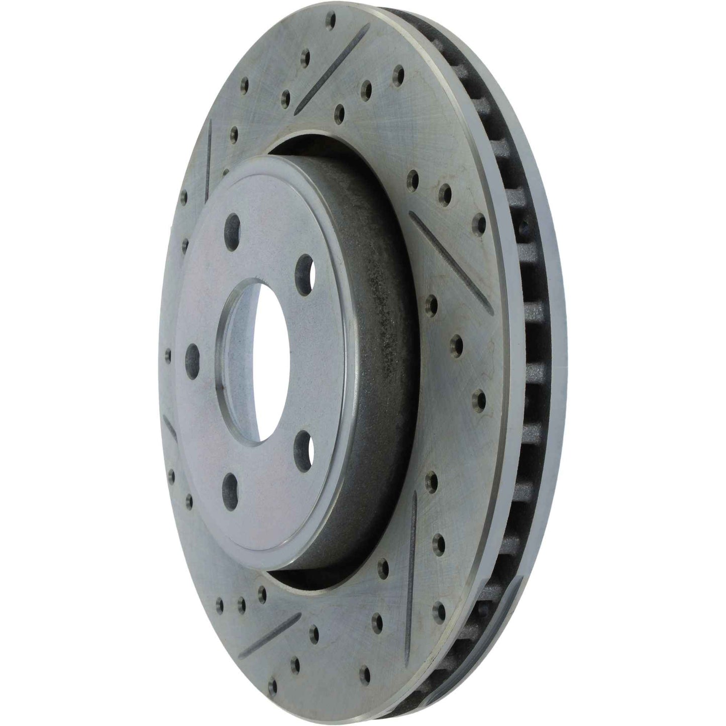 StopTech Select Sport Drilled And Slotted Brake Rotor; Front Right