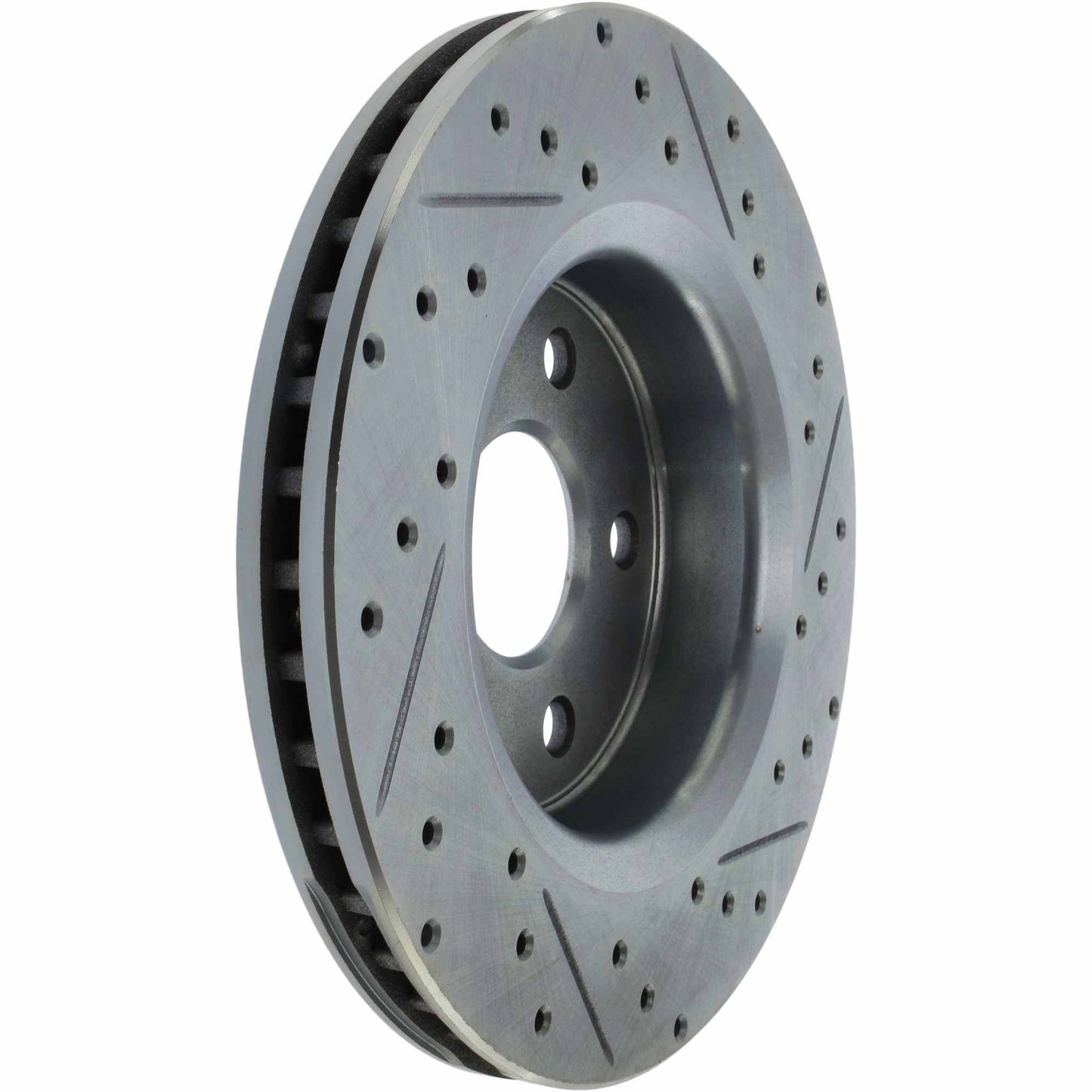 StopTech Select Sport Drilled And Slotted Brake Rotor; Front Right