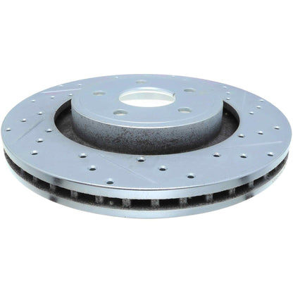 StopTech Select Sport Drilled And Slotted Brake Rotor; Front Left