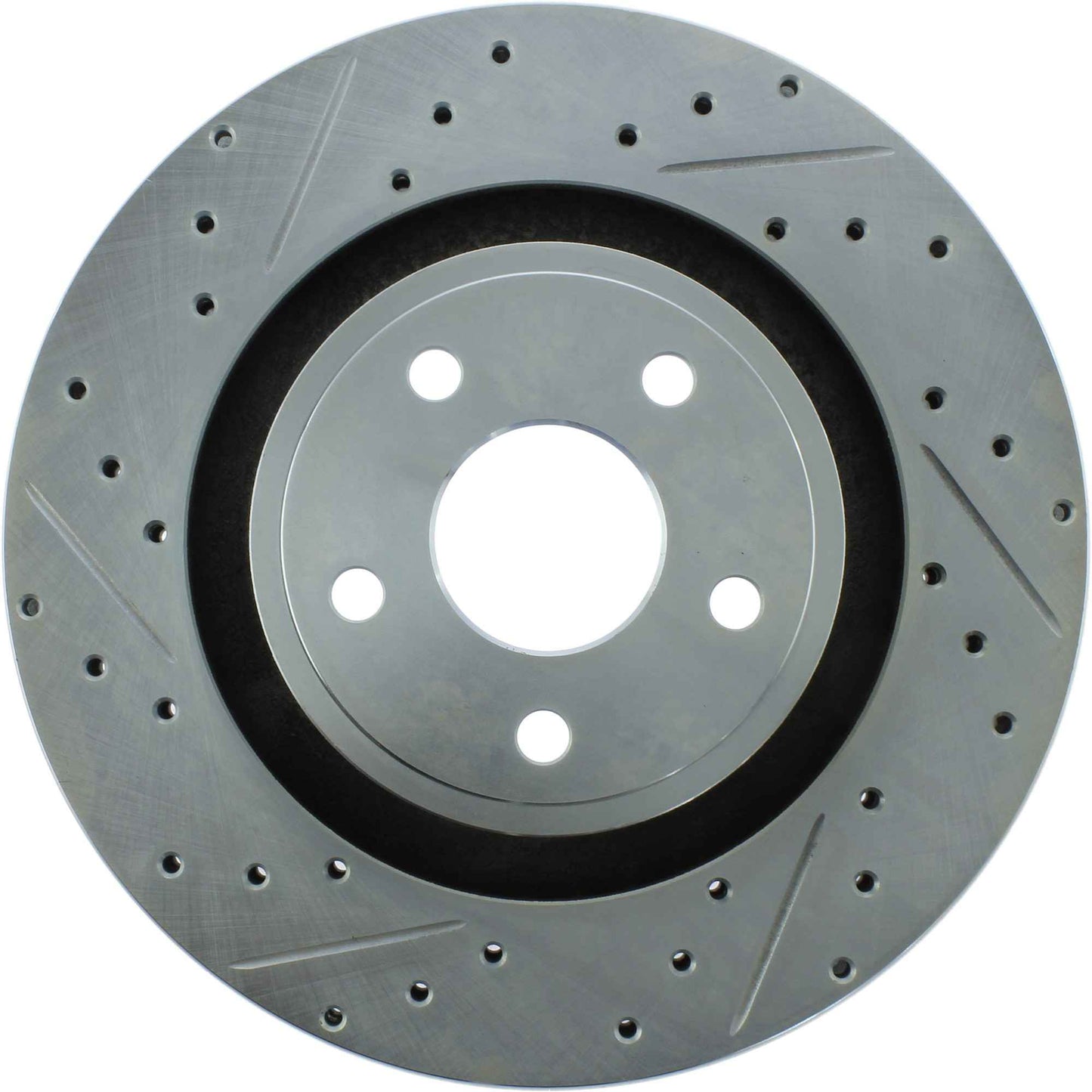 StopTech Select Sport Drilled And Slotted Brake Rotor; Front Right