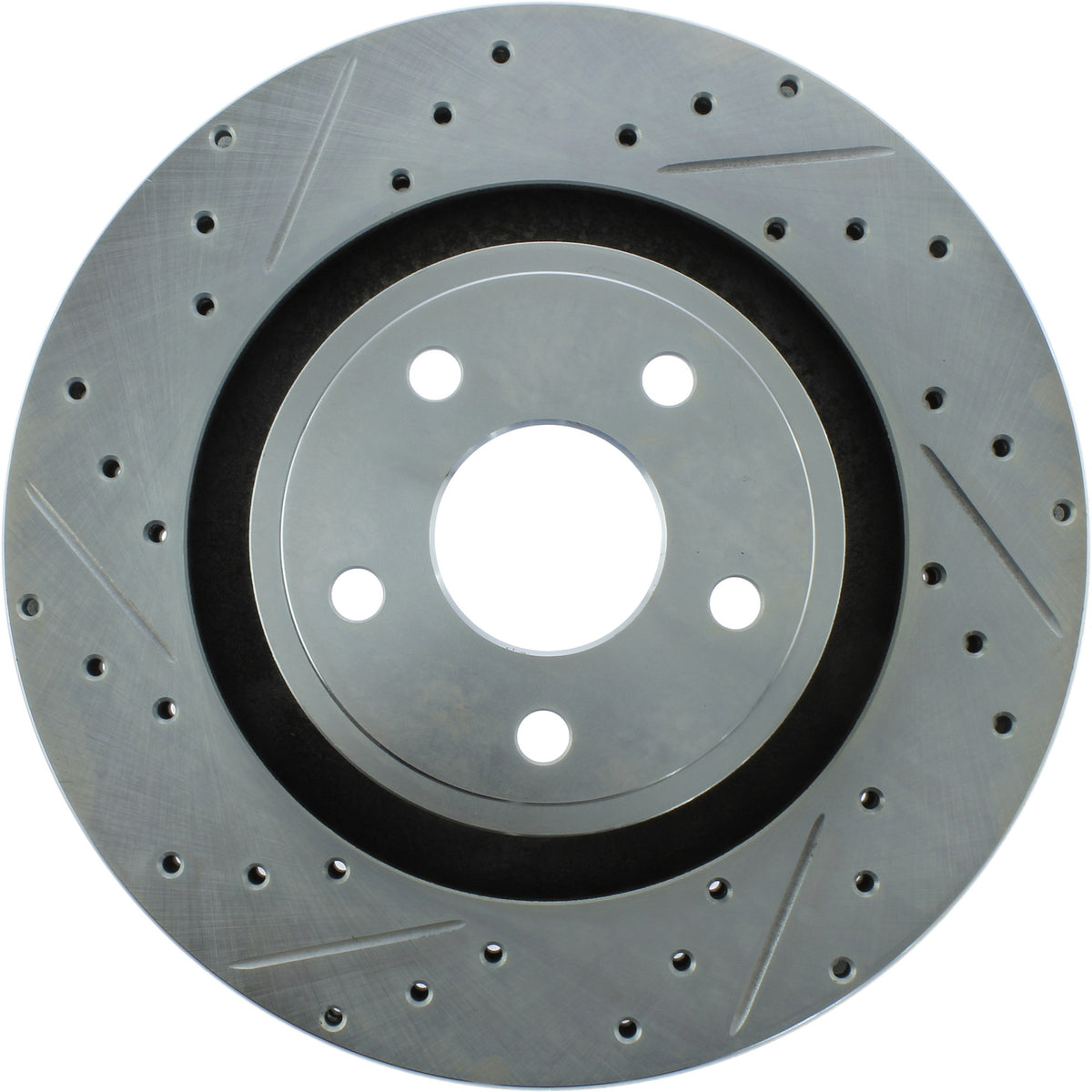 StopTech Select Sport Drilled And Slotted Brake Rotor; Front Right