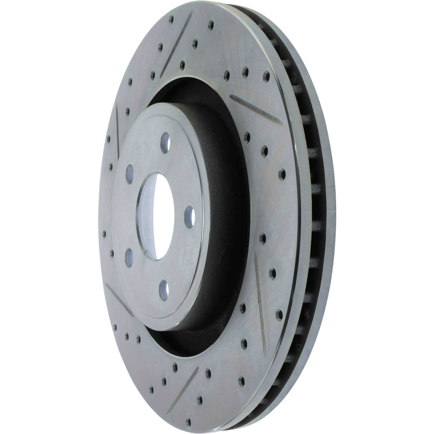 StopTech Select Sport Drilled And Slotted Brake Rotor; Front Right