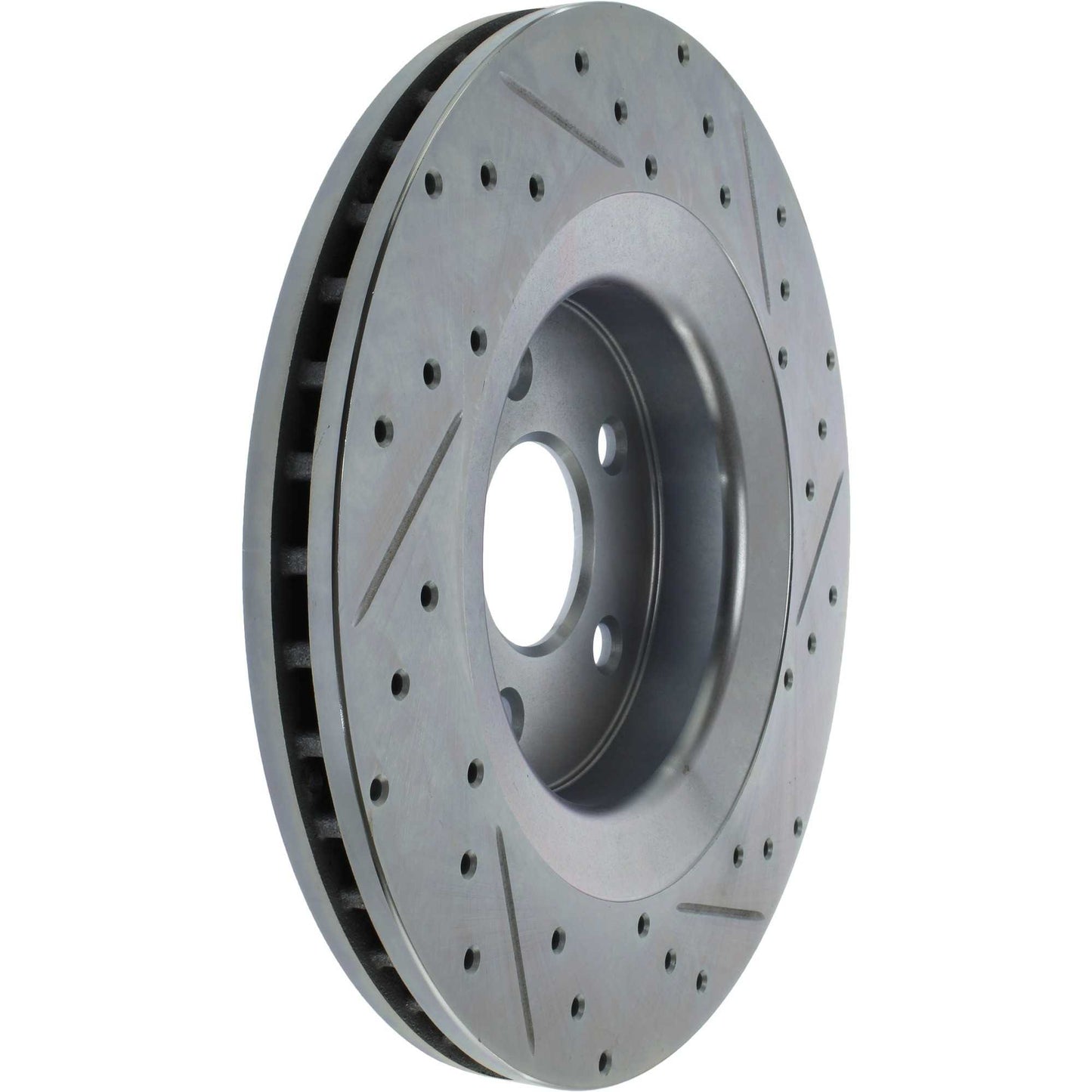 StopTech Select Sport Drilled And Slotted Brake Rotor; Front Right