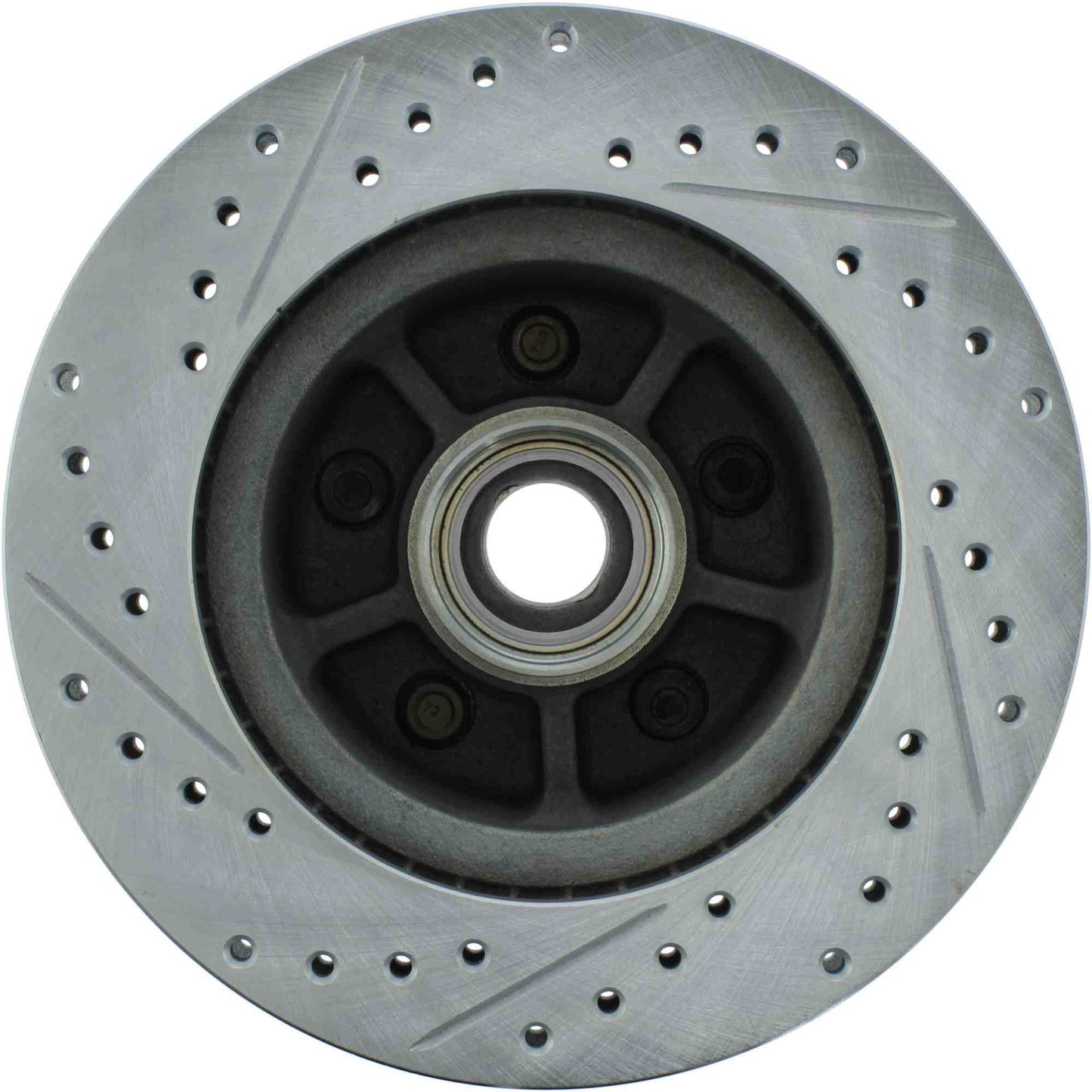 StopTech Select Sport Drilled And Slotted Brake Rotor; Front Left