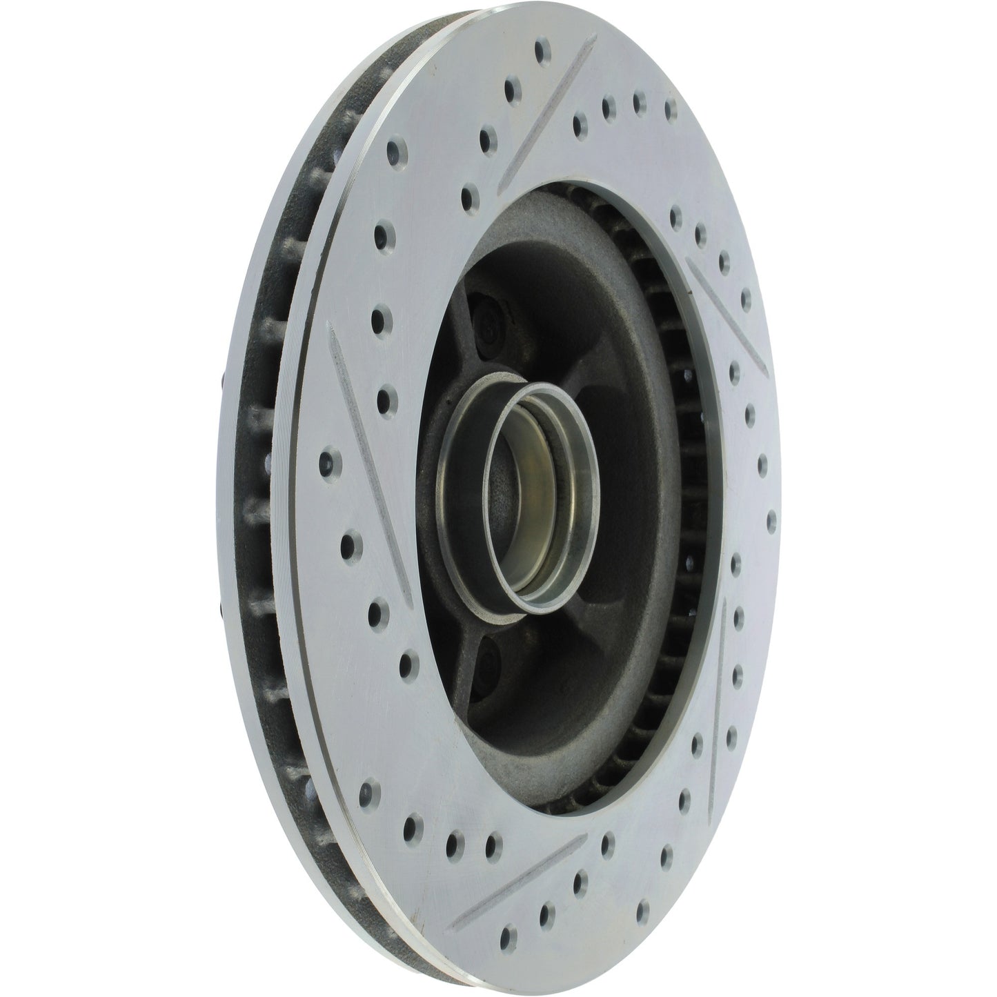StopTech Select Sport Drilled And Slotted Brake Rotor; Front Left