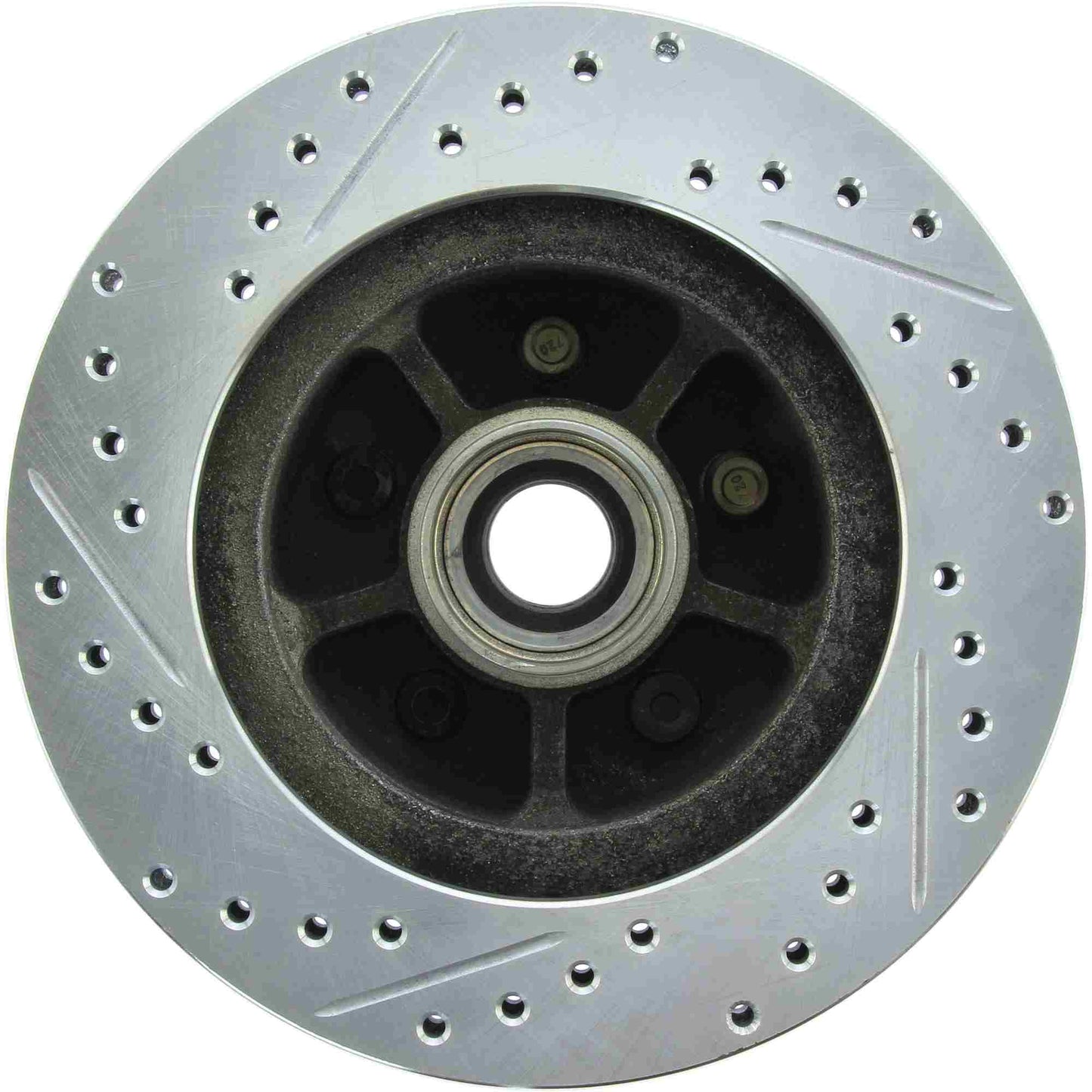 StopTech Select Sport Drilled And Slotted Brake Rotor; Front Left