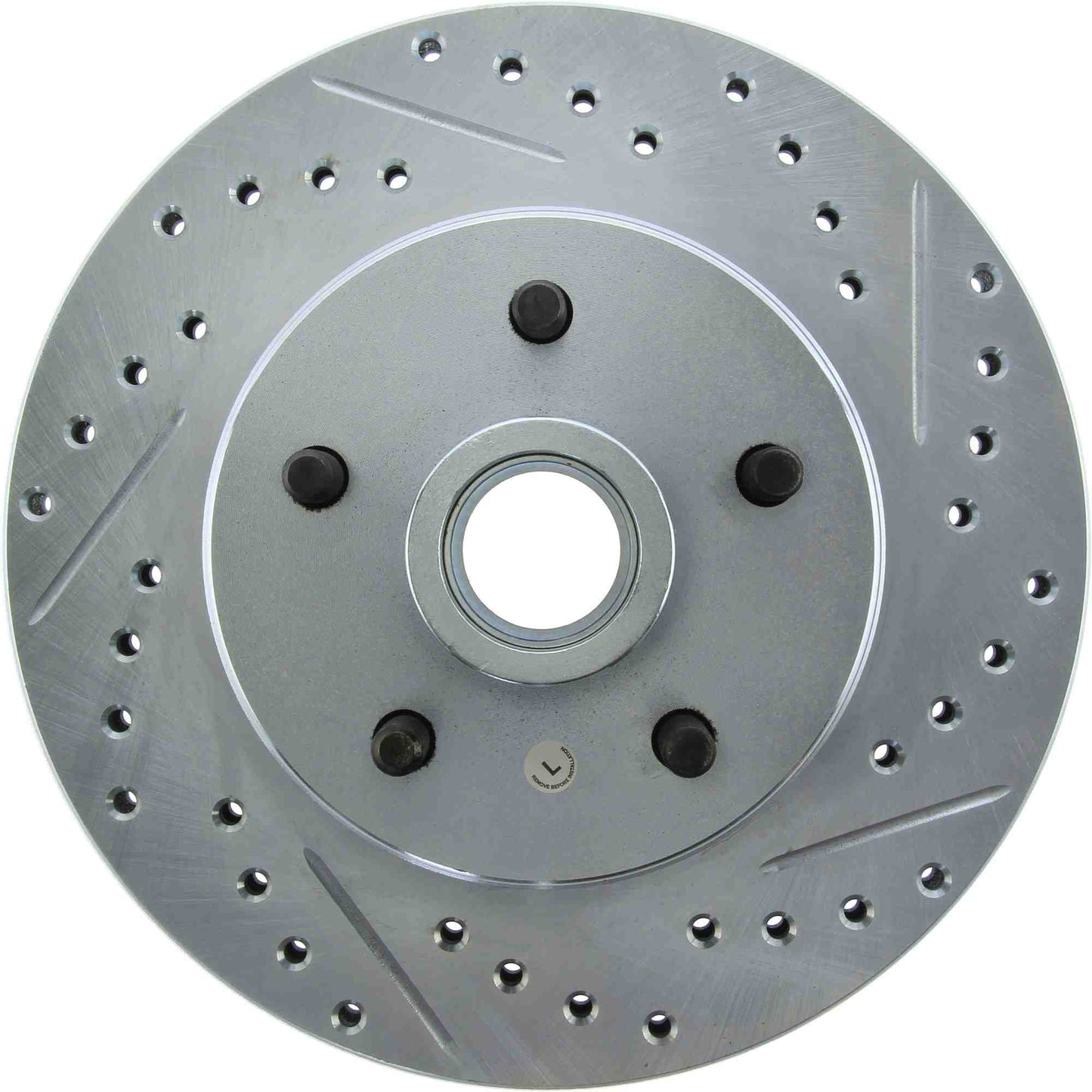 StopTech Select Sport Drilled And Slotted Brake Rotor; Front Left