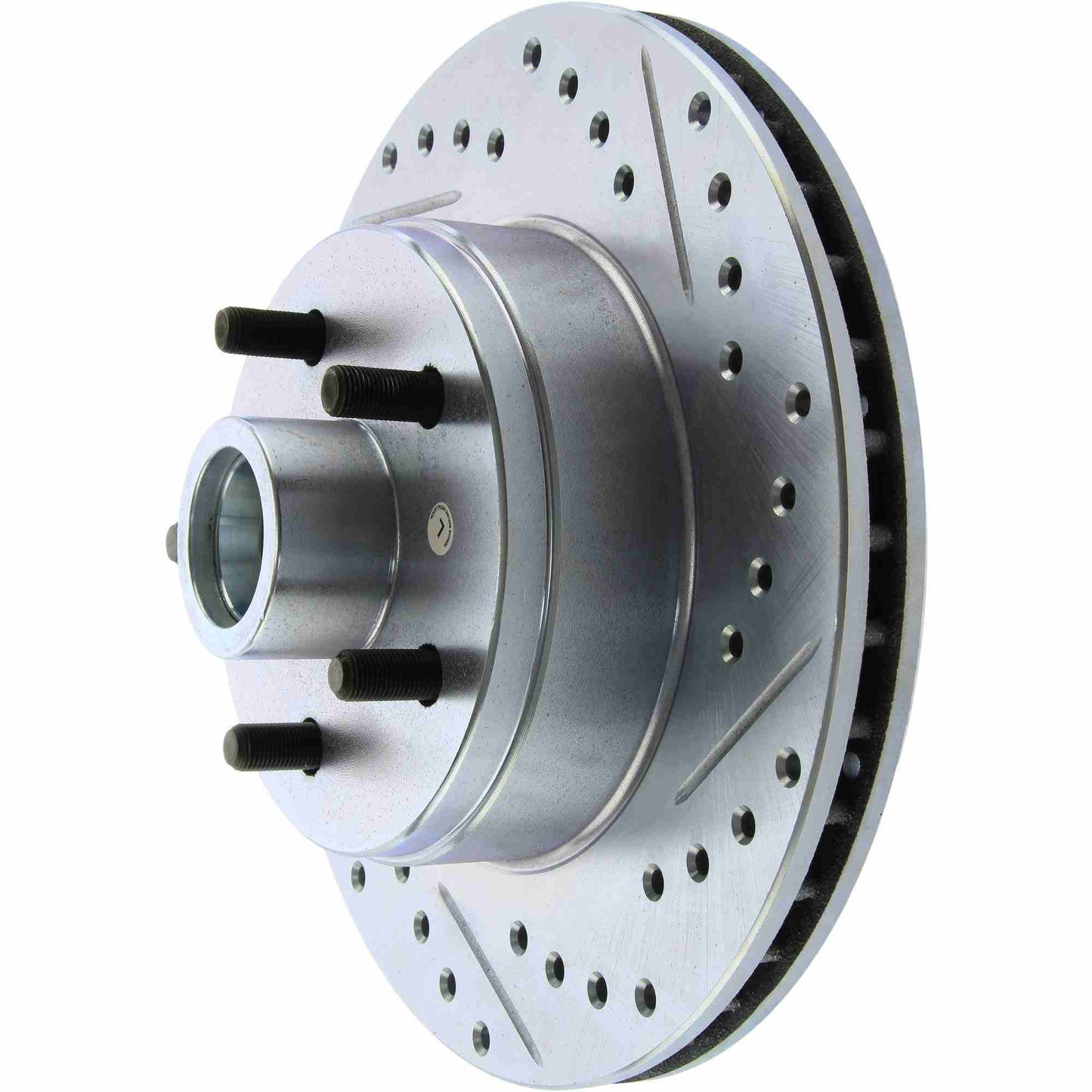 StopTech Select Sport Drilled And Slotted Brake Rotor; Front Left