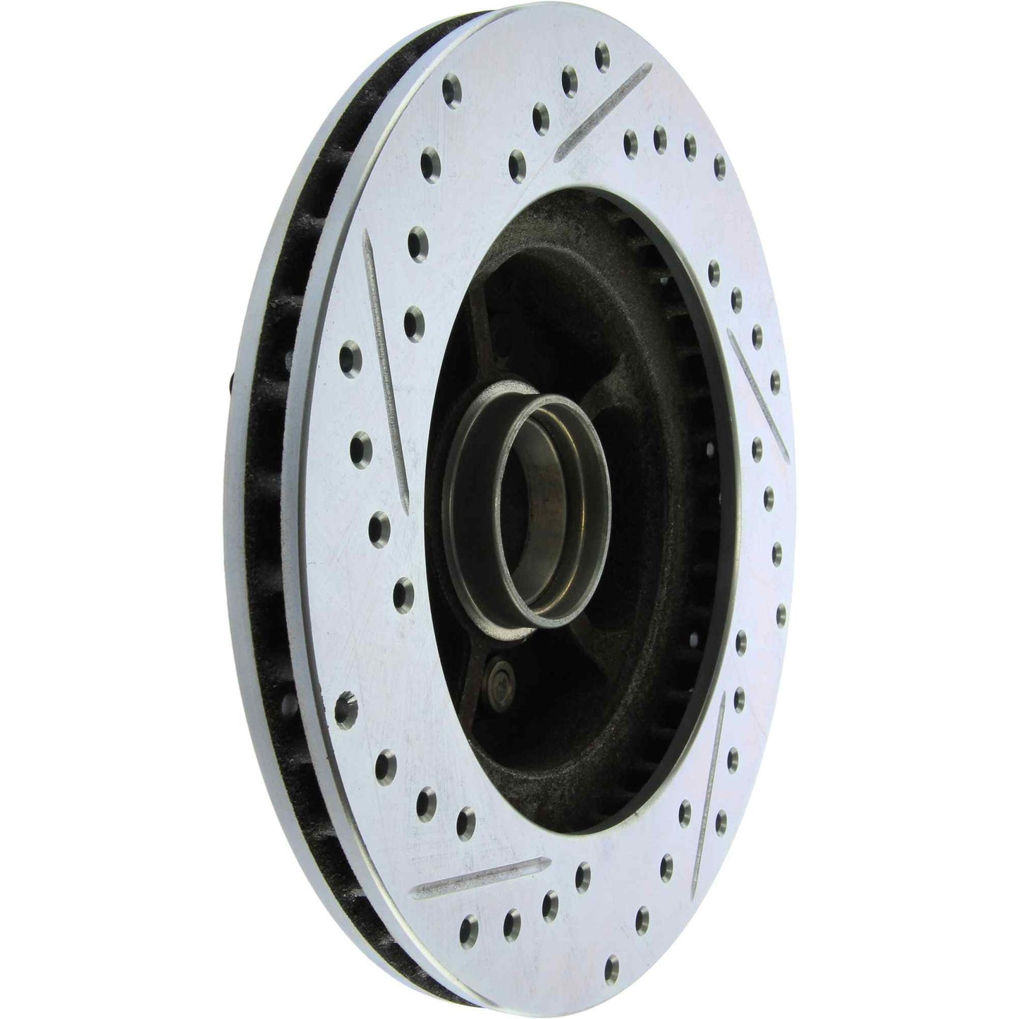 StopTech Select Sport Drilled And Slotted Brake Rotor; Front Left