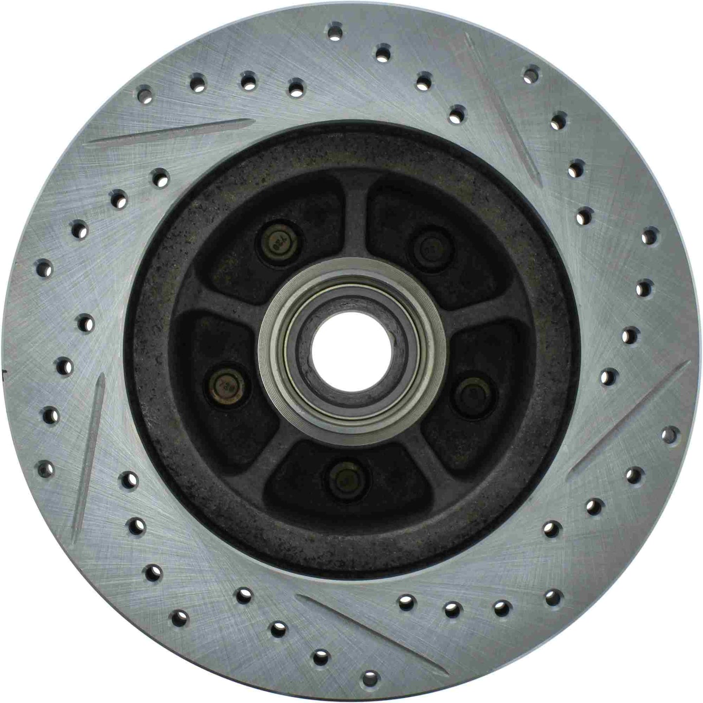 StopTech Select Sport Drilled And Slotted Brake Rotor; Front Right