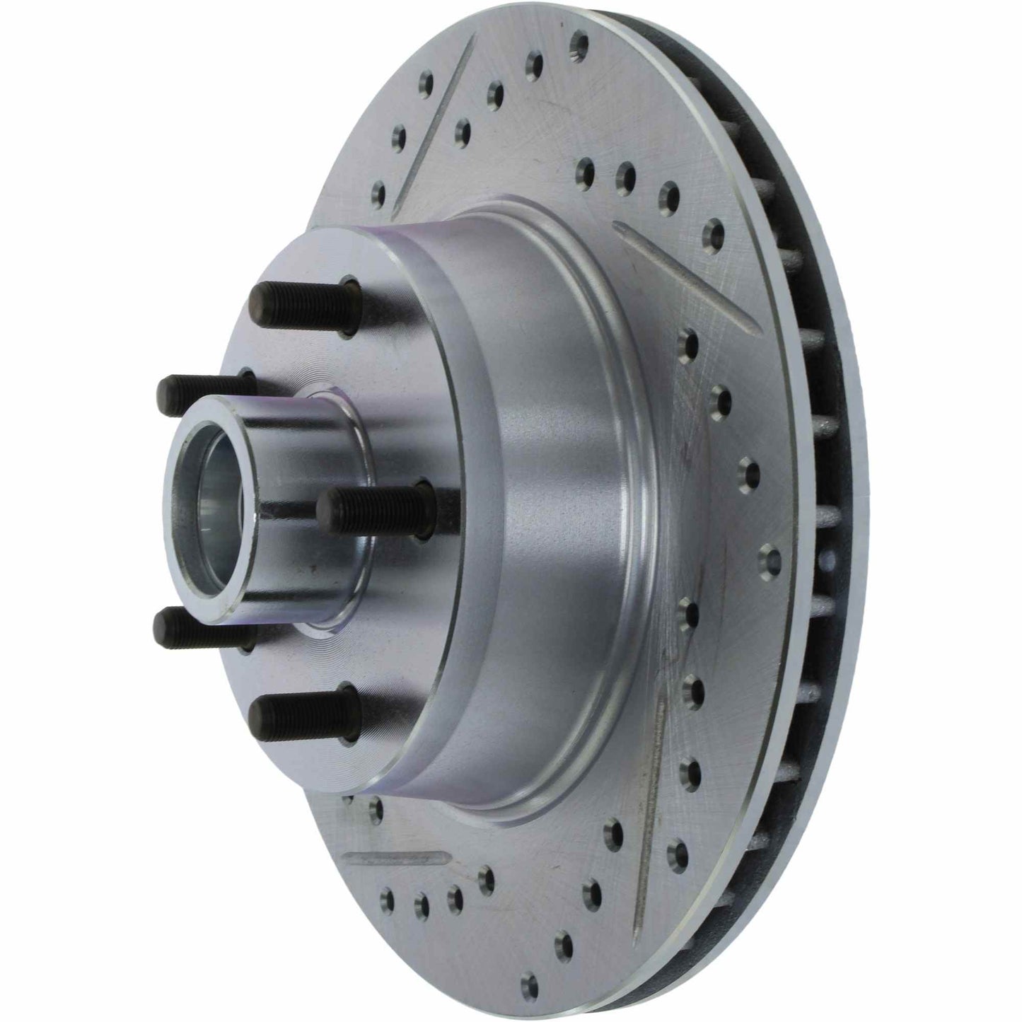 StopTech Select Sport Drilled And Slotted Brake Rotor; Front Right