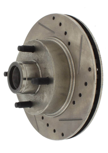 StopTech  Select Sport Drilled And Slotted Brake Rotor; Front Right