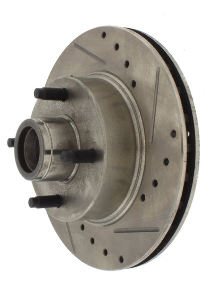 StopTech  Select Sport Drilled And Slotted Brake Rotor; Front Right