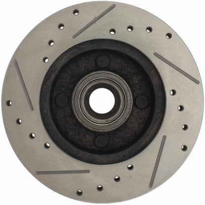 StopTech  Select Sport Drilled And Slotted Brake Rotor; Front Right