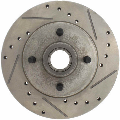 StopTech  Select Sport Drilled And Slotted Brake Rotor; Front Right