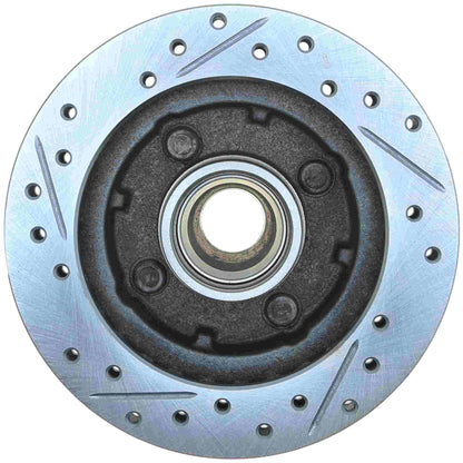 StopTech Select Sport Drilled And Slotted Brake Rotor; Front Left
