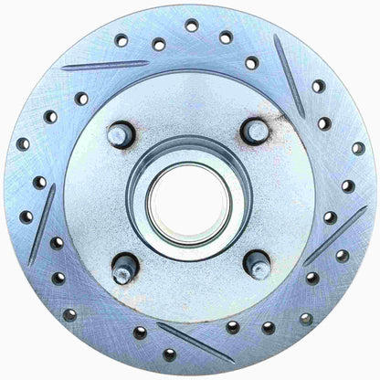 StopTech Select Sport Drilled And Slotted Brake Rotor; Front Left