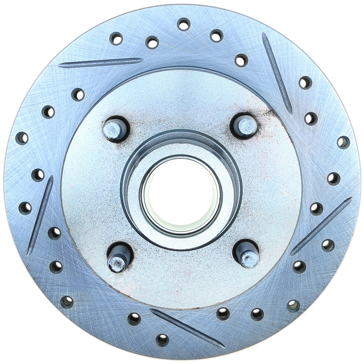 StopTech Select Sport Drilled And Slotted Brake Rotor; Front Left
