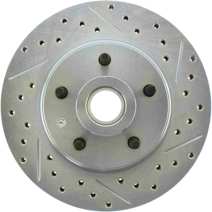 StopTech  Select Sport Drilled And Slotted Brake Rotor; Front Left