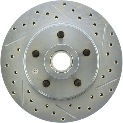 StopTech  Select Sport Drilled And Slotted Brake Rotor; Front Left