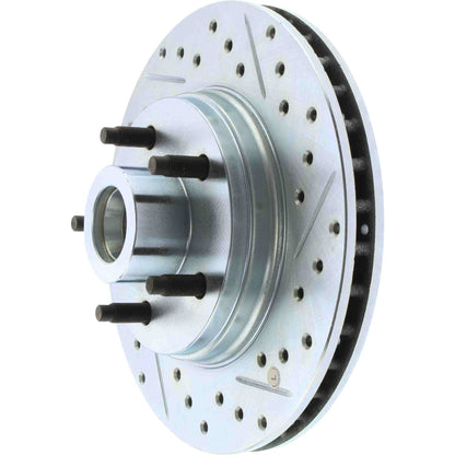 StopTech  Select Sport Drilled And Slotted Brake Rotor; Front Left