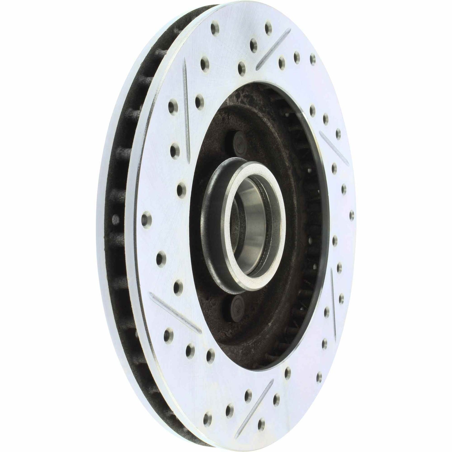 StopTech  Select Sport Drilled And Slotted Brake Rotor; Front Left