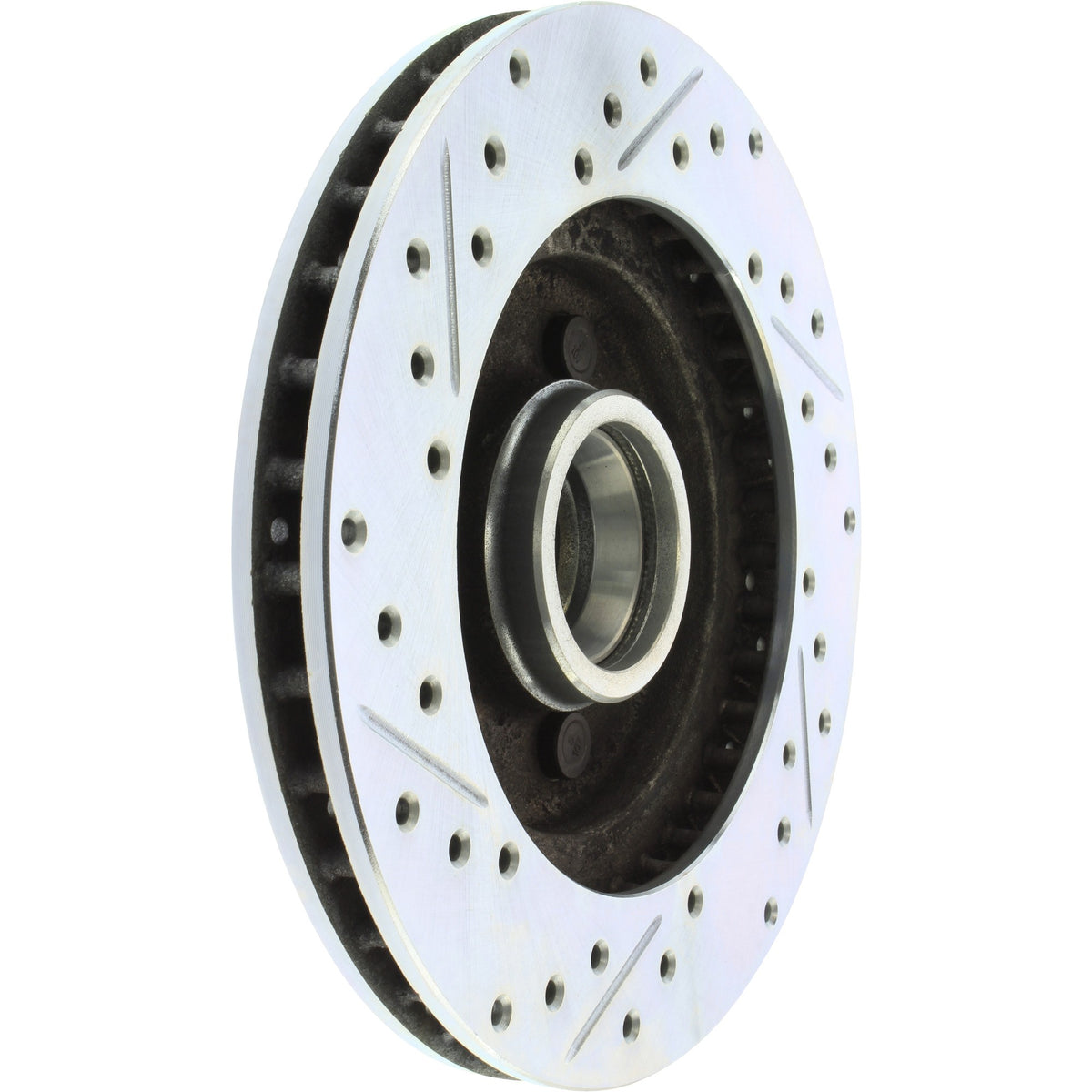 StopTech  Select Sport Drilled And Slotted Brake Rotor; Front Left