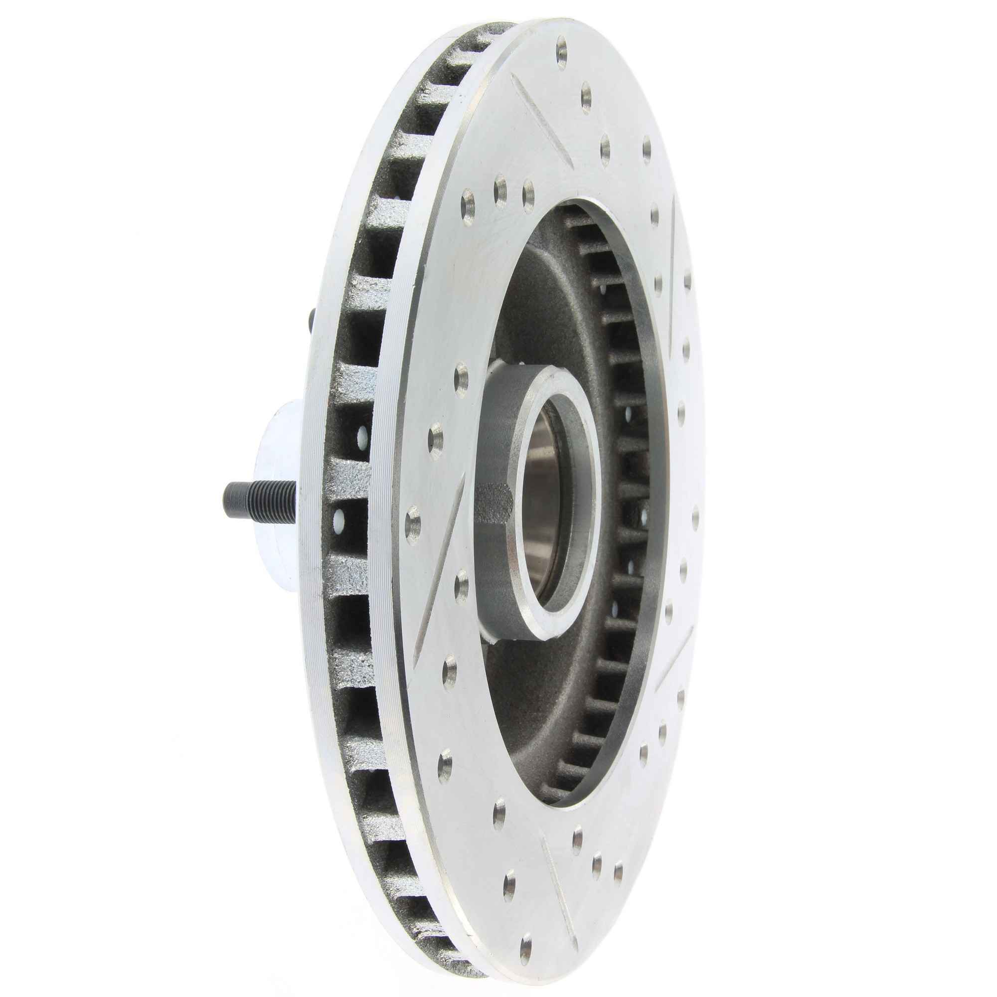StopTech Select Sport Drilled And Slotted Brake Rotor; Front Right