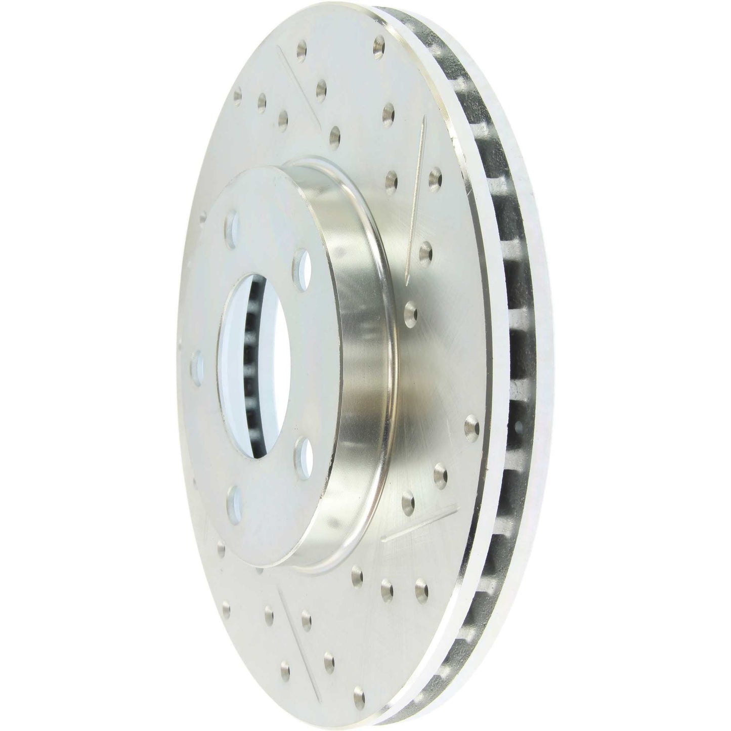 StopTech Select Sport Drilled And Slotted Brake Rotor; Front Left