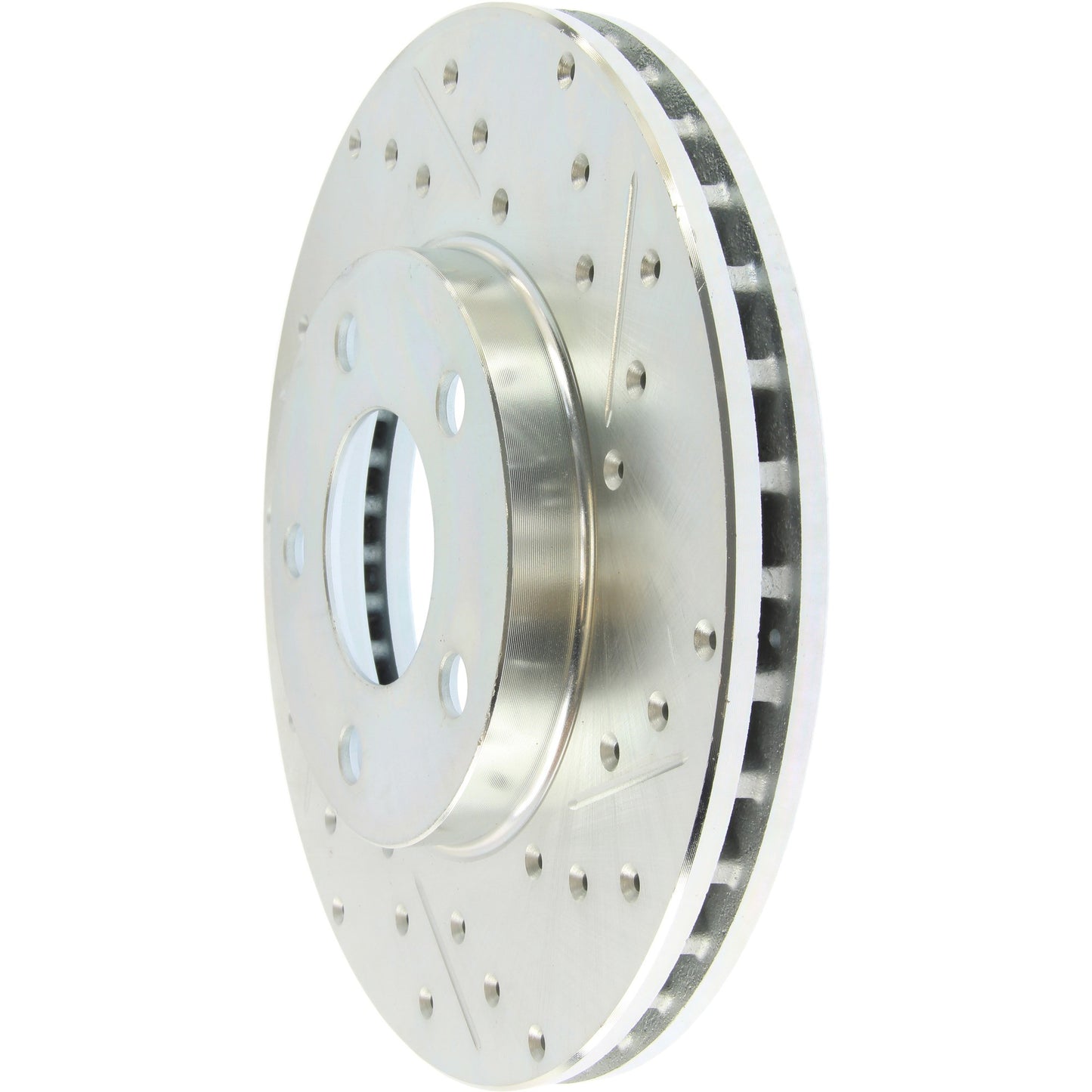 StopTech Select Sport Drilled And Slotted Brake Rotor; Front Left