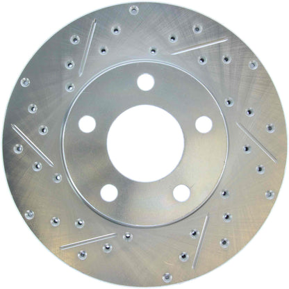 StopTech Select Sport Drilled And Slotted Brake Rotor; Front Right