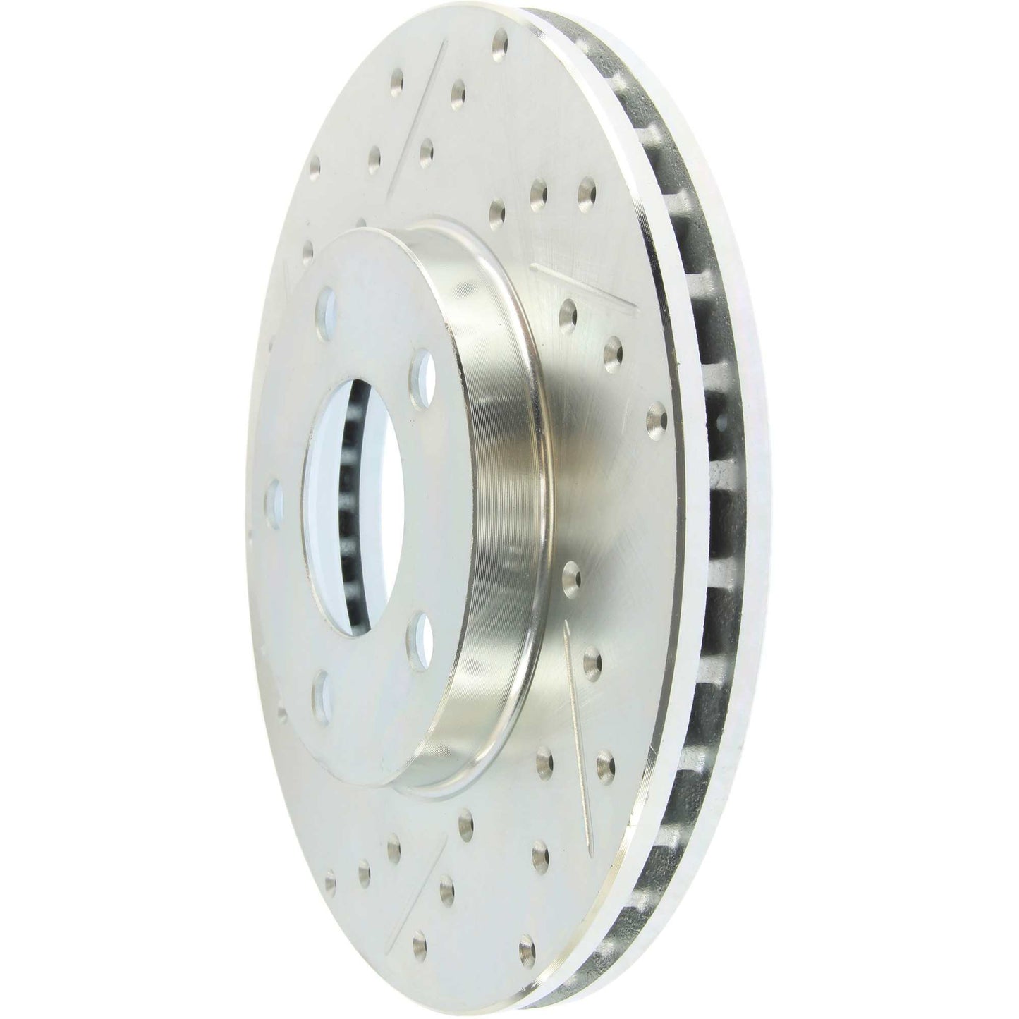 StopTech Select Sport Drilled And Slotted Brake Rotor; Front Right